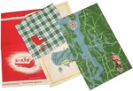 Moda Home Linens Great Outdoors, Set Of 4 Kitchen Towels--discontinued/htf. Fixed Price $28.95.
