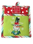 Kay Dee 2 Piece Set Embroidered Let It Pocket Pot Holder And Towel Snowman. Fixed Price $11.49.