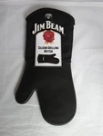 Jim Beam Silicone Grilling Mitt New With Tag Black. Fixed Price $15.00.