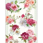 Michel Design Works Blush Peony Pink Flowers Natural Woven Cotton Kitchen Towel. Fixed Price $13.50.