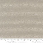 $7 Per Yard Flower Pot Taupe Small Words Quilt Fabric By Moda #5164-14. Fixed Price $7.00.
