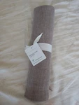 Pottery Barn Frayed Linen Table Throw 50" Sq New Original $99 Flax. Fixed Price $79.99.