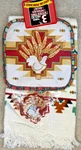 Vintage Franco 3 Pc Set Kitchen Towel Pot Holder Magnet Southwestern Chicken. Fixed Price $18.99.
