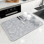 Super Absorbent Large Kitchen Mat Antiskid Draining Coffee Dish Drying. Fixed Price $15.86.