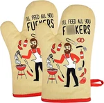 Miracu Funny Oven Mitts, Gifts For Chefs, Cooking Bbq - Unique.... Fixed Price $26.10.