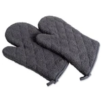 Dii Basic Terry Collection 100% Cotton Quilted, Oven Mitt, Mineral Gray, 2 Piece. Fixed Price $25.67.