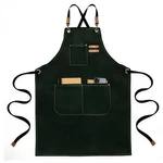 Donggh Chef Works Apron, 100% Cotton Canvas 30 X 22 Inches, Black. Fixed Price $14.76.