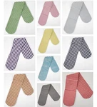 Checked Gingham Double Oven Mitt. Fixed Price $30.00.
