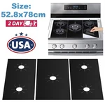 3PCS Kitchen Gas Range Stove Top Burner Cover Protector Reusable Non-stick Liner. Fixed Price $11.68.