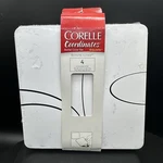 Corelle Coordinates Burner Cover Set Square Simple Lines 4 Piece 9" X New. Fixed Price $29.99.