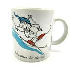 Ghc I'd Rather Be Skiing! Happy Skier Coffee Tea Cup Mug Winter Christmas. Fixed Price $18.05.