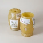 Popular Bath Floral Toothbrush Holder Tumbler Set Yellow Retired Vtg Decor. Fixed Price $49.95.