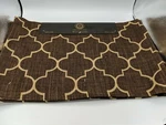 Set Of 4 Placemats 100% Jute Artisan Home Collection 13" X 19" Spot Clean Design. Fixed Price $24.99.