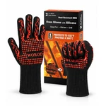 Bbq Gloves, 1472 F Extreme Heat Resistant Grilling Non-slip Oven Mi. Fixed Price $22.96.