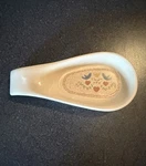 Vintage Cottagecore Spoon Rest Blue Birds And Hearts Farm Country. Fixed Price $12.00.