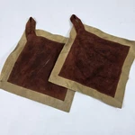 2 Leather Suede Pot Holders 8.5 Square Trivet Heavy Duty Dean & Deluca?. Fixed Price $29.98.