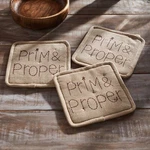 Vhc Connell And Proper Potholder Set Of 3 Rustic/primitive. Fixed Price $18.95.