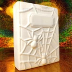 Ceramic Spell Book Unglazed Paint Me Halloween Craft Diy Spiderweb 3D New. Fixed Price $35.99.