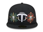 Olmecas Tabasco Hat Size 7 1/2 Day Of The Dead Skull & Flowers New Era Cap. Fixed Price $159.97.