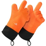 Unco- Silicone Heat Resistant Gloves, Orange, Oven Mitts. Fixed Price $18.42.