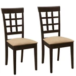 Coaster Boat Cabin Dining Chairs 100772 Cappuccino Tan (pair). Fixed Price $113.80.
