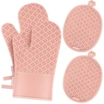 Oven Mitts And Pot Holders 4 Sets, Heat Resistant 500. Fixed Price $25.04.