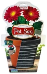 Pot Sox 8" Flower Planter Stretchable Fabric Cover Misco Home Garden Black Gray. Fixed Price $5.79.