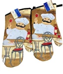 Oven One Pair Oversized Flame Heat Protection Big Mittens Pot Holders. Fixed Price $12.99.