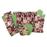 Woodland Creek Cozy Cabin 9 Pc Kitchen Towel Potholder Set Green/red. Fixed Price $22.99.