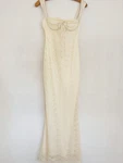 Isabelle's Cabinet Dress Womens White Lace Maxi Slip Sweetheart Bridal Wedding. Fixed Price $79.99.