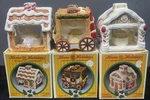 Home For The Holidays Candle Holders (3)GINGERBREAD,CANDY House,stagecoach Nos. Fixed Price $23.95.
