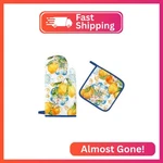 Arquiel Summer Lemon Oven Mitts And Pot Holders Sets 2PCS, 100% Cotton Heat Resi. Fixed Price $16.94.
