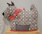 Ulster Weavers Plaid Scottie Dog Puppy Shaped Fabric Tea Cosy Cozy W/ Tag 9". Fixed Price $24.99.