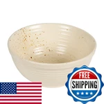 Creative Co-op Farmhouse Stoneware Bowl White Speckled Glaze DF7232. Fixed Price $63.98.