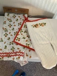 Primitives By Kathy Kitchen Towel, Oven Mitt And Pot Holder. Fixed Price $9.00.