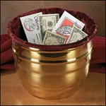 Christian Brands Large Offering Pot Velvet Bag For Sunday Collections GS526-6666. Fixed Price $150.13.