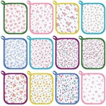 12 Pcs Mother's Day Floral Pot Holders Flowers For Kitchen Cotton.... Fixed Price $26.29.