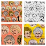Golden Girls Potholders & Oven Mitt Set. Fixed Price $15.99.