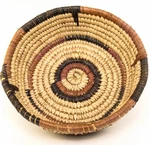 Vintage Woven Basket Coiled Round 10 Earth Tones Tan Brown Boho Wall Decor. Fixed Price $22.49.