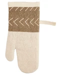 Mud Pie Farm Kitchen Taupe Woven Mitt 11.50" X 5.25" New. Fixed Price $8.00.