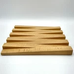 Artelegno Italian Crafted Solid Beech Wood 8 Modern Square Lacquered Trivet. Fixed Price $42.99.