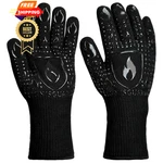 Ignisguard Bbq & Grill Gloves, Oven 1472 F Silicone Large, Black. Fixed Price $26.99.