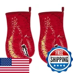 Dii Nautical Collection Cotton Kitchen Oven Mitt Set 7.5X13 Lobster Claws 2. Fixed Price $39.88.