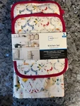 Mainstays Kitchen Towel, Potholder And Oven Mitt Set Multicolor 5 Pieces Nwt. Fixed Price $9.99.