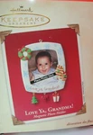 2003, Love Ya, Grandma! - Photo Holder, Hallmark Ornament. Fixed Price $10.00.
