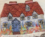 Quilted Cottage House Cozy Fabric Teapot Cover, Multicolor Country Style. Fixed Price $27.00.