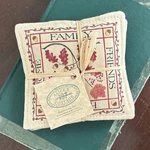 Alice's Cottage Spiced Mug Mats Set Of 4 Plaid Fabric Square Washable Coasters. Fixed Price $8.00.
