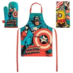 Marvel - Captain America Kitchen Gift Set Bioworld Apron, Oven Mitt &amp. Fixed Price $44.98.