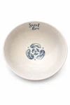 Mary & Martha Blue Ceramic Sweet Love Paisley Serving Bowl, Dishwasher Safe. Fixed Price $18.00.