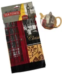 New Classic London England City Linen Kitchen Towel & Tea Bag Holder. Fixed Price $12.95.